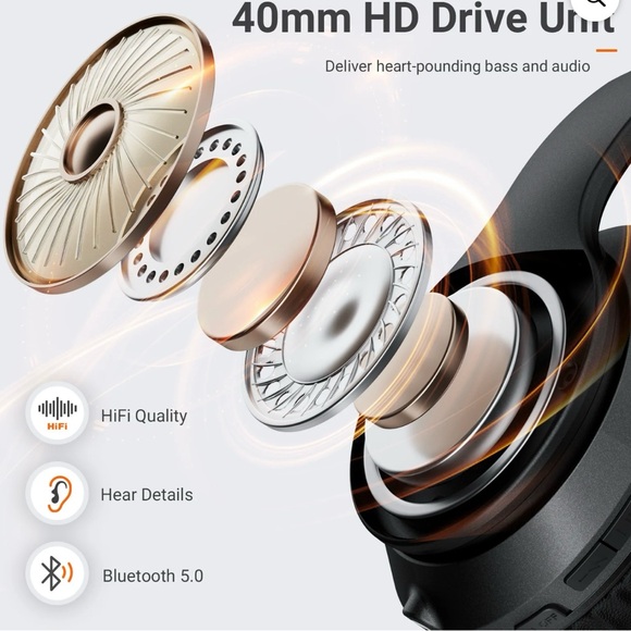 New with Box SY-ANC886 Wireless Noise Cancelling Headphones - Picture 12 of 12